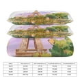 thumbnail image 2 of 3 Pcs Soft Bedding Set, Includes 1 Duvet Cover with Zipper And 2 Pillow,Shams Eiffel Tower Queen(90"×90"), 2 of 8