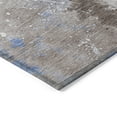 thumbnail image 4 of HomeRoots 618527 5 x 8 ft. Taupe & Blue Abstract Washable Indoor & Outdoor Rectangle Area Rug, 4 of 5