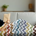 thumbnail image 3 of Chevron Soft Flannel Fleece Blanket, Chevron Pattern Easter Day Inspired Zigzag Colorful Design Retro Style Illustration, Cozy Plush for Indoor and Outdoor Use, 50" x 70", Multicolor, by Ambesonne, 3 of 5