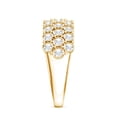 thumbnail image 4 of Rosec Jewels Lab Grown Diamond Half Eternity Wedding Band - Thick Diamond Band Ring - EF-VS Quality Certified, 10K Yellow Gold, US 6.50, 4 of 9