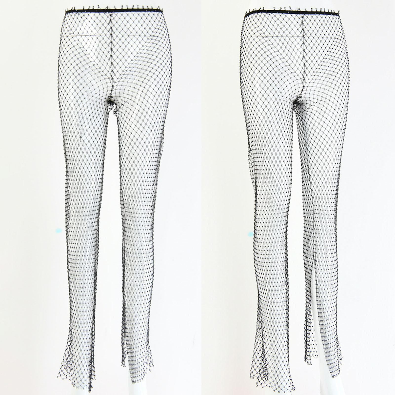 Black leggings with mesh cutouts deals