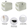 thumbnail image 5 of Toaster Cover 2 Slice, Sage Green Striped Dustproof Bakeware Oven Protector with Hook, Modern Farmhouse Sage Green White Stripes Waterproof Small Kitchen Appliance Toasters Dust Cover, 12"x7.5"x8", 5 of 9