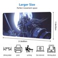thumbnail image 5 of WISHTIME Large Gaming Mouse Pad, 31.5 x 11.8 × 0.08 in with Stitched Edges, Extended Mousepad, Durable Non-Slip Natural Rubber Base, Washable Keyboard Pad, Desk Pad , Office & Home,Moonlight, 5 of 7