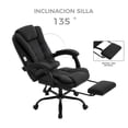thumbnail image 3 of Silla de escritorio ejecutiva ergonómica de vinipiel marca Gravita, 3 of 7