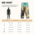 thumbnail image 3 of Kdxio Women's Comfy Stretch Sunshine Cloud Cute Cat Print Drawstring Pajama Pants-Large, 3 of 5
