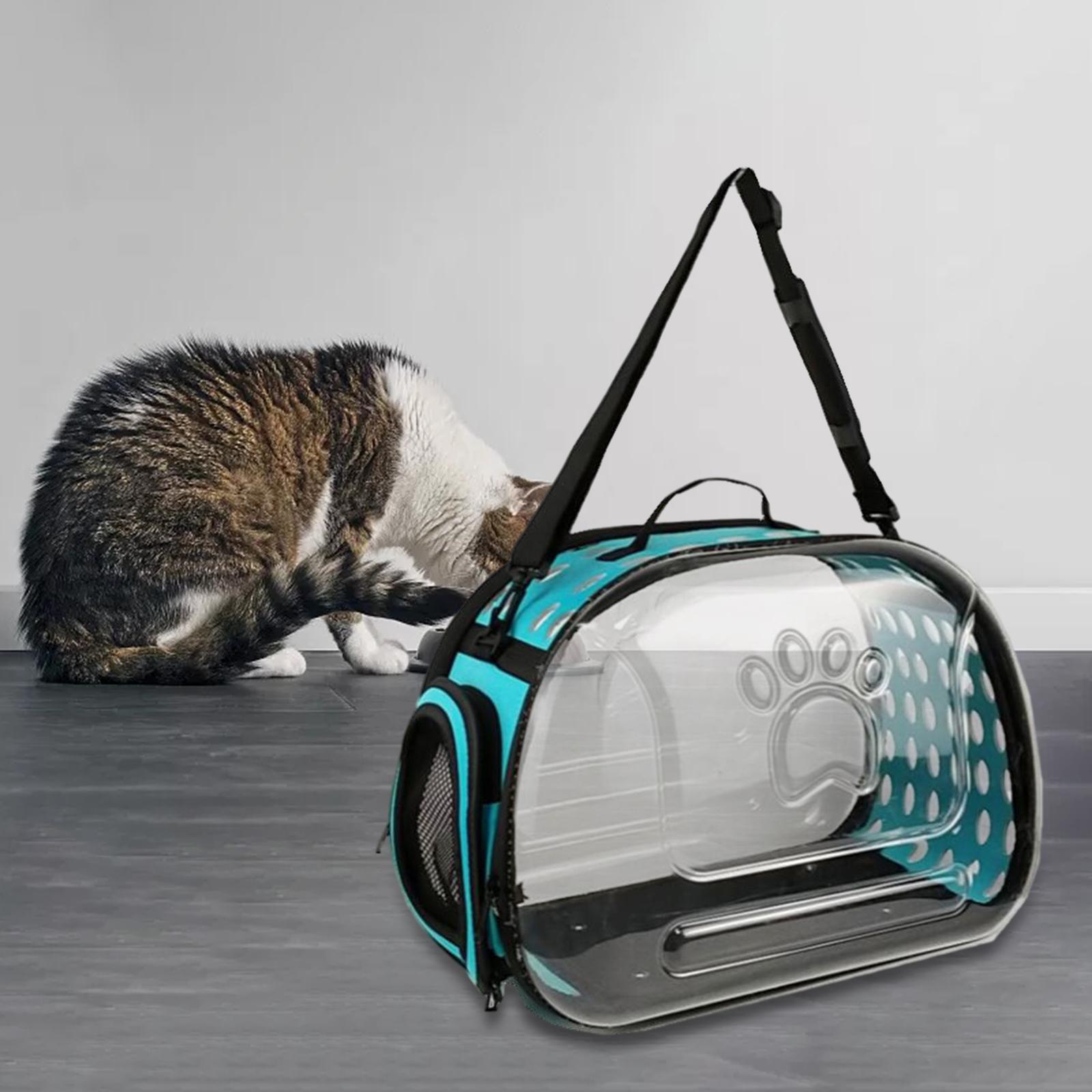 Crochet Pliable Pour Sac à Main – Motif Chat Bleu, à Accrocher Sur Table (épaisseur Max 4,5 Cm)