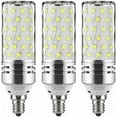 thumbnail image 5 of Amerteer 3Pcs 16W LED Corn Bulbs LED Candelabra Light Bulbs E2 Candelabra Base LED Corn Light Bulbs Daylight White 6000K, 5 of 7