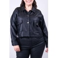 thumbnail image 4 of Chamarra de piel sintética Roman Fashion Tallas Extras 115 Negro, 4 of 6