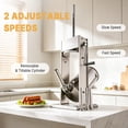 thumbnail image 4 of Hakka 7L/15lb Stainless Steel Vertical Sausage Stuffer, 2-Speed Manual Meat Filler with 4 Stuffing Nozzles, 4 of 8
