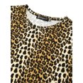 thumbnail image 2 of Lars Amadeus Men's Short Sleeves Round Neck Leopard Prints T-shirt, 2 of 6