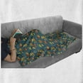 thumbnail image 6 of Under the Sea Soft Flannel Fleece Throw Blanket, Underwater Habitat Composition with Various Coral Reefs and Sea Creatures, Cozy Plush for Indoor and Outdoor Use, 50" x 60", Multicolor, by Ambesonne, 6 of 6