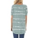thumbnail image 3 of Pntutb Blusas sueltas de manga corta con cuello redondo y estampado informal para mujer Pntutb Pntutb-1133, 3 of 5