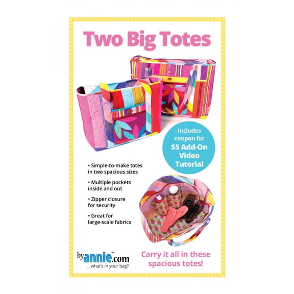 Two Big Totes Sewing Pattern from ByAnnie