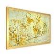 thumbnail image 2 of Designart 'Abstract Yellow Flower Grunge Art' Modern Framed Art Print, 2 of 4