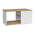 thumbnail image 2 of Dining Tables, Coffee Table, 2 Shelves, White / Natural Oak, Coffee Tables, End Tables,, 2 of 7
