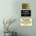 thumbnail image 4 of Signs ByLITA Classic Framed Please Help Us Conserve Water Avoid Excessive Use Thank You Door or Wall Sign | Eco-Friendly Home Sign (Ivory/Dark Brown) - Large, 4 of 9