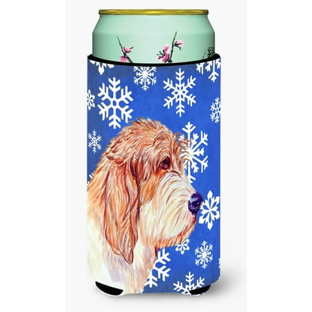 

Caroline s Treasures LH9307TBC Petit Basset Griffon Vendeen Winter Snowflakes Holiday Tall Boy Hugger Tall Boy