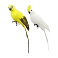 thumbnail image 1 of Estatua de loro de simulación,Estatuilla de adornos de loro de simulación hecha a mano,Decoración de jardín al aire libre de loro artificial,Estatua de pájaros emplumados falsos fiesta Sharpla Estatua de loro de simulación, 1 of 8