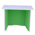 thumbnail image 2 of relayinert Soundproof Booth Studio Sound Recording Foam Panels Gray Blue Soundproof Cover Desktop Gray Green 60x60cm, 2 of 6