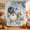 Navy Blue, Sage Green, Ivory White, Sand, variant on Coastal Pumpkins Fall Shower Curtain, Waterproof Shower Curtains for Bathroom, Blue Starfish Beach Thanksgiving Washable Fabric Bathtub Curtain Set Bath Decor with 12 Hooks Standard 72"x72"
