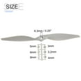 thumbnail image 2 of Uxcell RC Propellers 2 Vane Blades Props 11x7 Inch Grey with Adapter Rings for Electric Airplane Aircraft, Pack of 4, 2 of 6