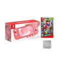thumbnail image 1 of 2020 New Nintendo Switch Lite Coral Bundle with Super Mario Odyssey NS Game Disc and Mytrix Microfiber Cleaning Cloth - 2019 Best Game!, 1 of 5
