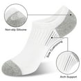 thumbnail image 4 of Loritta 12 Pairs No Show Socks Womens Low Cut Athletic Running Cushioned Invisible Non Slip Socks, Size 8-10, 4 of 6