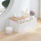 thumbnail image 4 of Multifunctional tissue box rectangular tissue holder dispenser for dining room, kitchen, bedroom dresser and home decoration, 4 of 5