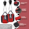 thumbnail image 2 of Wrist Cuffs for Cables Gym, Lifting Cuffs Wrist Straps for Cable Machines Strength Training Equipment, 2 of 5