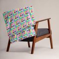 thumbnail image 1 of Pastel Tie-Dye Cat Throw Blanket, 1 of 5