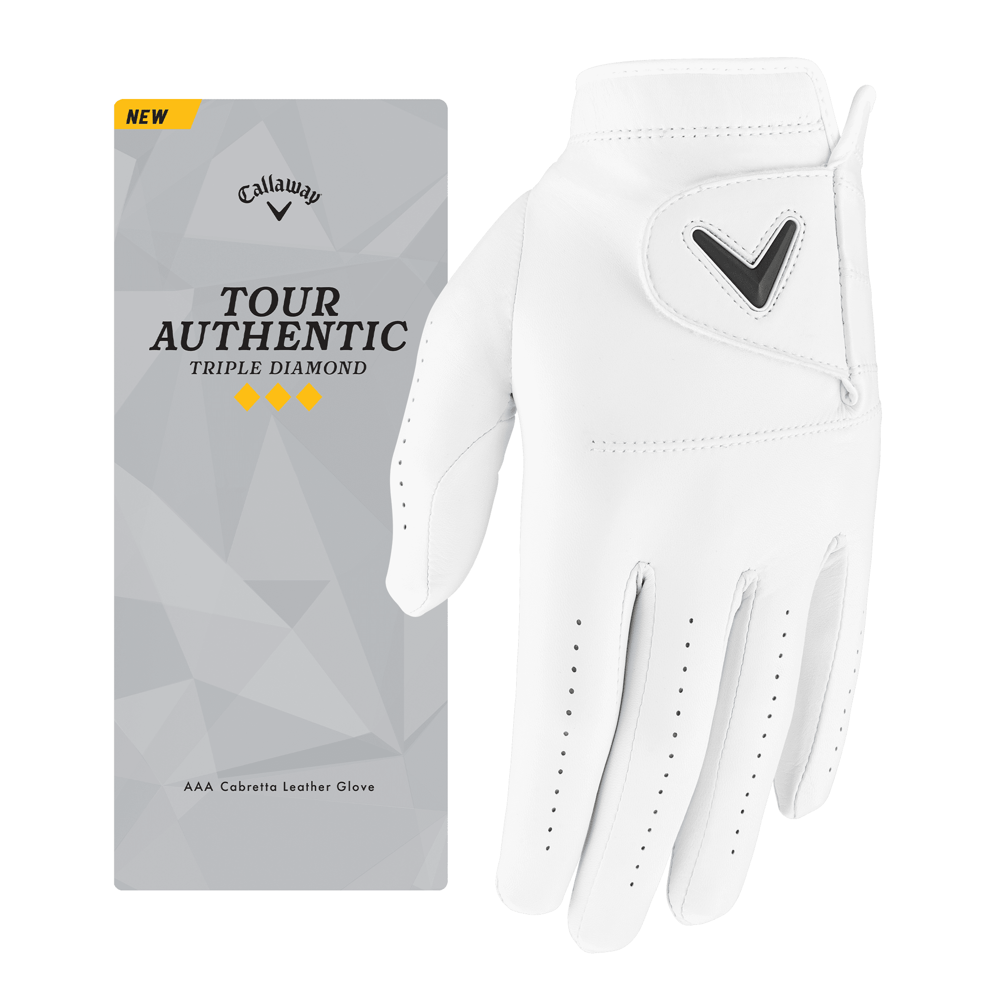 Callaway Tour Authentic Triple Diamond Golf Glove Men Left Hand Medium Regular