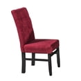 thumbnail image 3 of Comedor Rubí MOBILKRAFT 6 Sillas Madera Rectangular Estilo Contemporáneo Color Negro y Vino Rojo, 3 of 5
