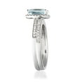 thumbnail image 3 of Gin & Grace 14KT WG Genuine Aquamarine and Diamond Accent Ring., 3 of 6