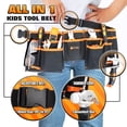 thumbnail image 7 of JoyTown Kids Real Tool Set- Junior Steel Forged Tool Kit for Children with Real Hand Tools, Kids Tool Belt, Portable Tool Bag, Perfect Learning Tools for Home DIY, Christmas Gift (Orange & Black), 7 of 7