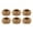 Nauti Knot, variant on DII 2" Modern Style Wood Band Napkin Rings in Brown (Set of 6)