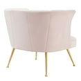 thumbnail image 5 of Modway Veronica Channel Tufted Performance Velvet Armchair in Pink, 5 of 8