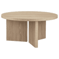 thumbnail image 3 of Bouclair Table Basse Ronde en Bois Taupe, 3 of 10