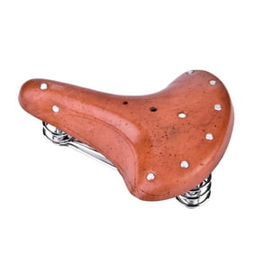 Leather Beach Cruiser Bike Bicycle Saddle Seat Brown 1 Walmart Com