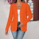 thumbnail image 1 of Cárdigan de mujer de color de manga larga, blusa informal con bolsillo, cárdigan de señora, chaqueta de algodón de imitación, 1 of 7