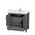 thumbnail image 4 of Wyndham Collection Wcs141436s-Vca-Mxx Sheffield 36" Free Standing Single Basin Vanity Set, 4 of 7