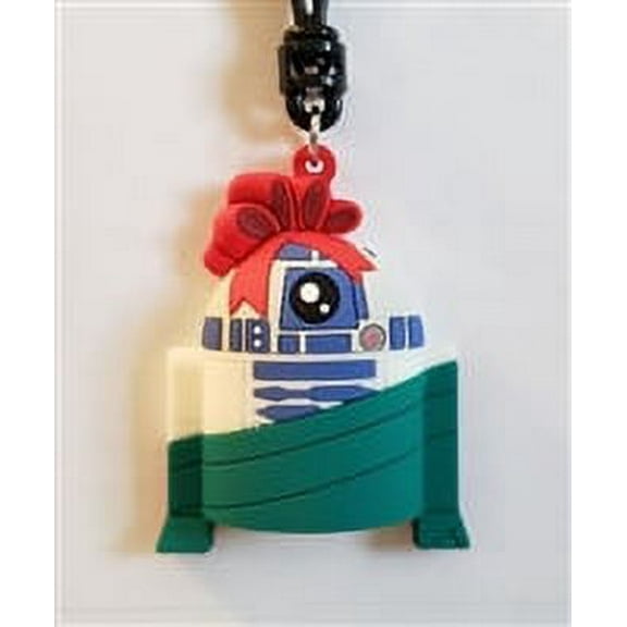 Monogram Christmas Star Wars Figural Bag Clip - R2D2 Gift Wrapped