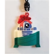 Monogram Christmas Star Wars Figural Bag Clip - R2D2 Gift Wrapped