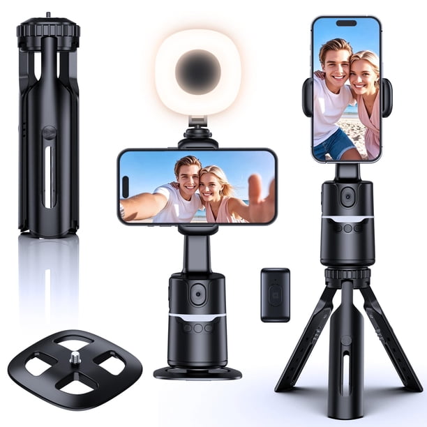 Kit de vlogs uBeeSize con trípode de seguimiento facial automático para iPhone