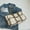 khaki, variant on 2022 New Korean Woven Bag Contrast Checkerboard Simple Portable Tote Bag Chaozimu Single-Shoulder Cross-Body Women's Bag