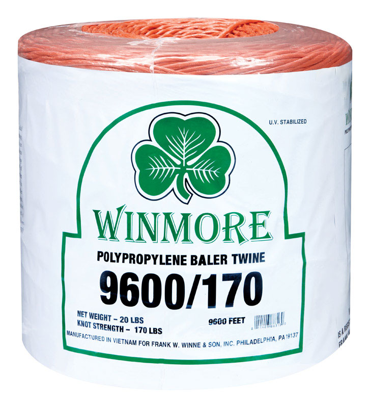 Winmore 9600 ft. L Orange Poly Twine