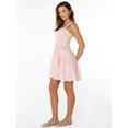 thumbnail image 5 of Celebrity Pink Women's and Women's Plus Smocked Ruffle Mini Dress, Size XS-4X, 5 of 6