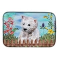 thumbnail image 1 of Carolines Treasures CK1263DDM Westie Spring Dish Drying Mat, 1 of 1