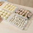 thumbnail image 1 of Sunjoy Tech Food Containers with Removable Lid, Stackable Freezer Storage Organizer - Tray to Keep Fruits,Vegetables,Meat,Dumplings and More - 1PC, 1 of 7
