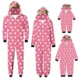thumbnail image 5 of KICILVS Matching Christmas Pajamas Family Cute Reindeer Onesie Pajamas Holiday Deer Hooded Zip Up Jumpsuit Sleepwear for Festive Cheer, 5 of 8