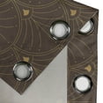thumbnail image 4 of Ambesonne Art Deco Grommet Curtain, Dark Brown Classic Scales, 50"x60", Dark Brown Sand Brown, 4 of 5